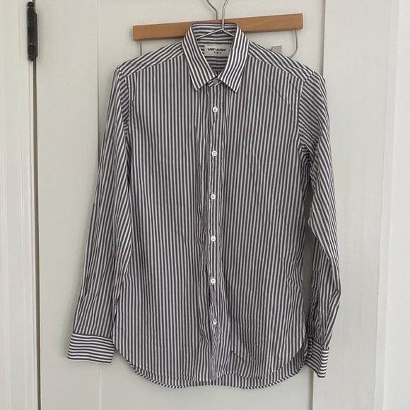 Saint Laurent Striped Button Down Shirt